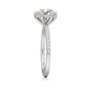Saylor Pear Six Prong Hidden Halo