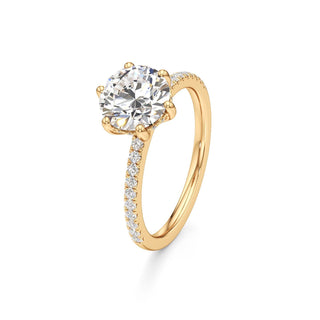 Saylor Pear Six Prong Hidden Halo