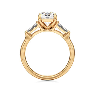 Serenity Round Three Stone Tapered Baguette