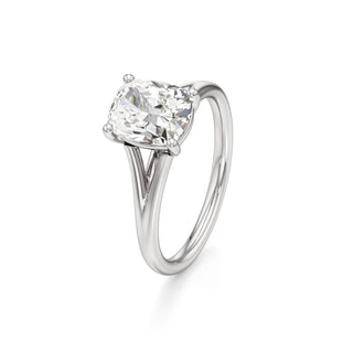 Split Plain Basket Marquise Engagement Ring