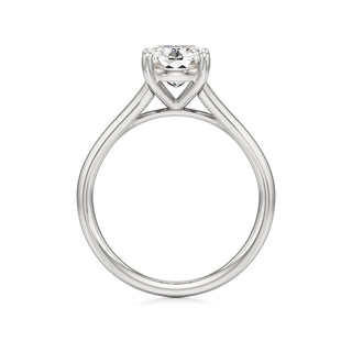 Split Plain Basket Marquise Engagement Ring