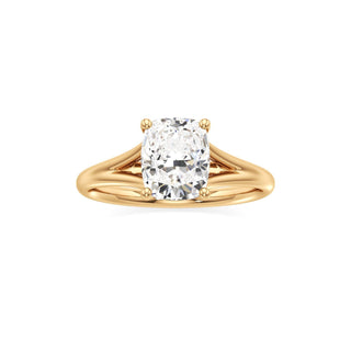 Split Plain Basket Marquise Engagement Ring