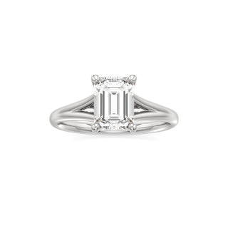 Split Plain Basket Marquise Engagement Ring