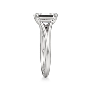 Split Plain Basket Marquise Engagement Ring