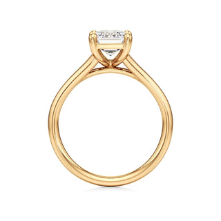 Split Plain Basket Marquise Engagement Ring