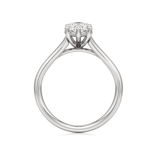 Split Plain Basket Marquise Engagement Ring