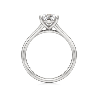 Split Plain Basket Marquise Engagement Ring