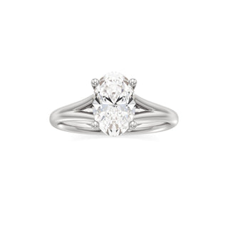 Split Plain Basket Marquise Engagement Ring