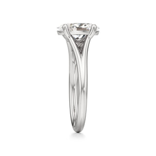 Split Plain Basket Marquise Engagement Ring