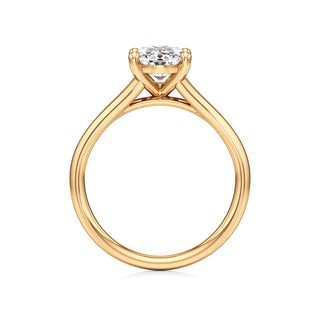 Split Plain Basket Marquise Engagement Ring