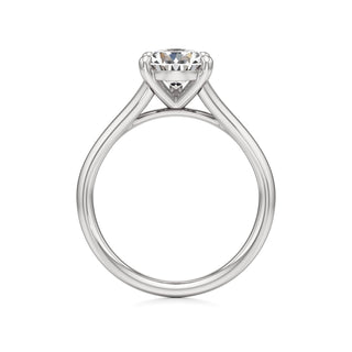 Split Plain Basket Marquise Engagement Ring