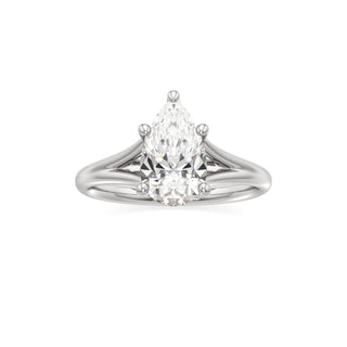Split Plain Basket Marquise Engagement Ring