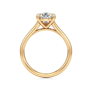 Split Plain Basket Marquise Engagement Ring
