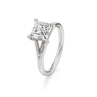 Split Plain Basket Marquise Engagement Ring