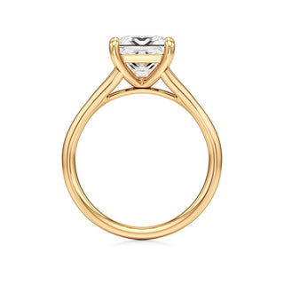 Split Plain Basket Marquise Engagement Ring