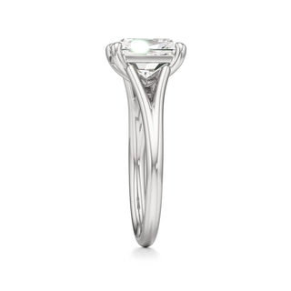 Split Plain Basket Marquise Engagement Ring