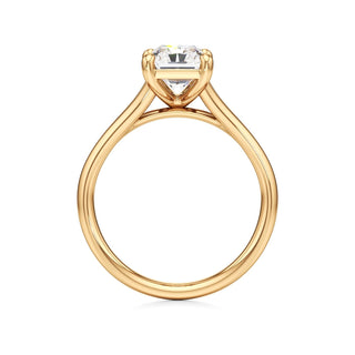 Split Plain Basket Marquise Engagement Ring