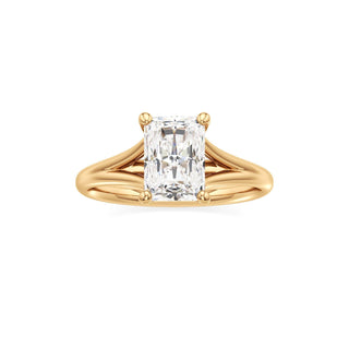 Split Plain Basket Marquise Engagement Ring