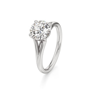 Split Plain Basket Marquise Engagement Ring