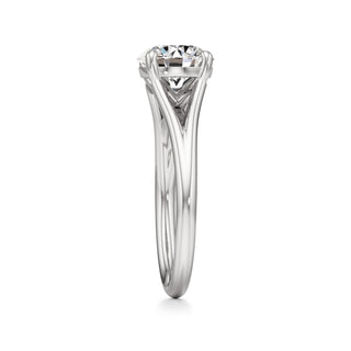 Split Plain Basket Marquise Engagement Ring