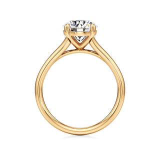 Split Plain Basket Marquise Engagement Ring
