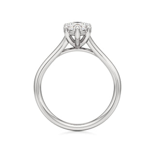 Split Plain Six Prong Marquise Engagement Ring