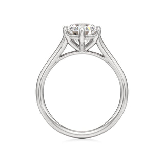 Split Plain Six Prong Marquise Engagement Ring