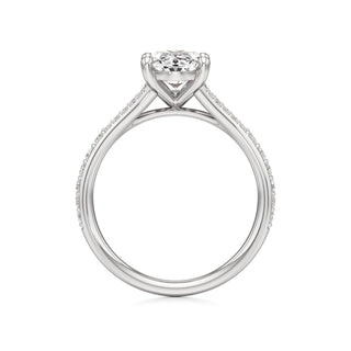Split Prong Set Basket Pear Engagement Ring