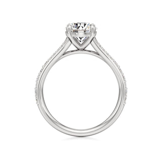 Split Prong Set Basket Pear Engagement Ring