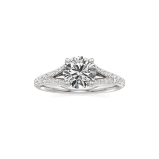 Split Prong Set Basket Pear Engagement Ring