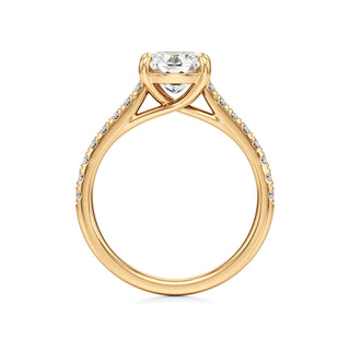 Tessa Pear Pave Band Cathedral