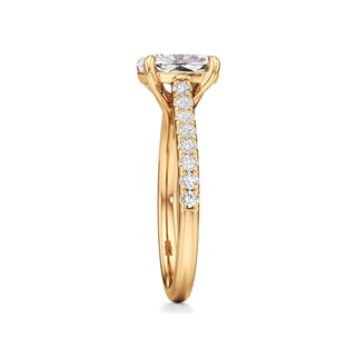Tessa Pear Pave Band Cathedral