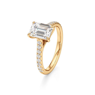 Tessa Pear Pave Band Cathedral