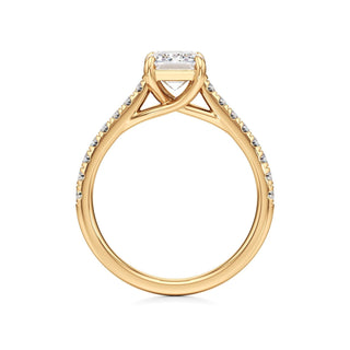 Tessa Pear Pave Band Cathedral