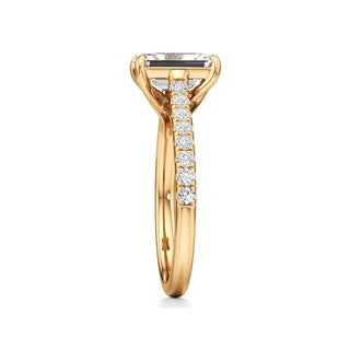 Tessa Pear Pave Band Cathedral