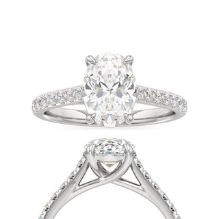 Tessa Round Pave Band Cathedral