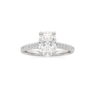 Tessa Pear Pave Band Cathedral