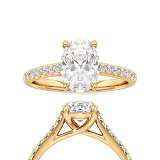 Tessa Round Pave Band Cathedral