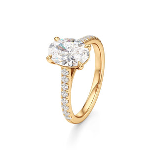 Tessa Pear Pave Band Cathedral