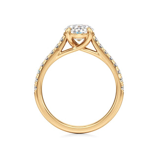 Tessa Pear Pave Band Cathedral