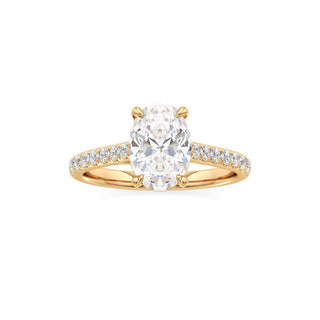 Tessa Pear Pave Band Cathedral