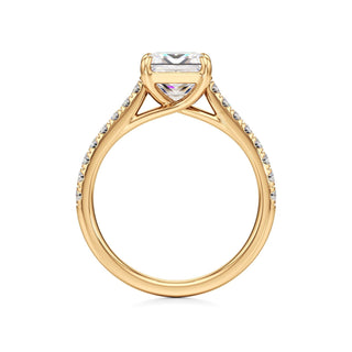 Tessa Pear Pave Band Cathedral