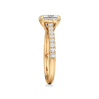 Tessa Pear Pave Band Cathedral