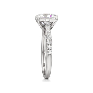 Tessa Pear Pave Band Cathedral