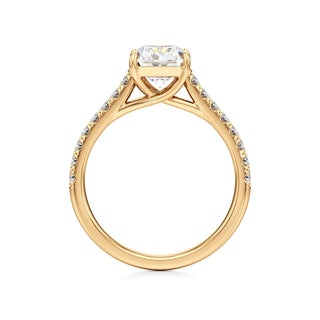 Tessa Pear Pave Band Cathedral