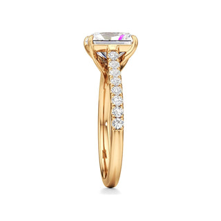 Tessa Pear Pave Band Cathedral