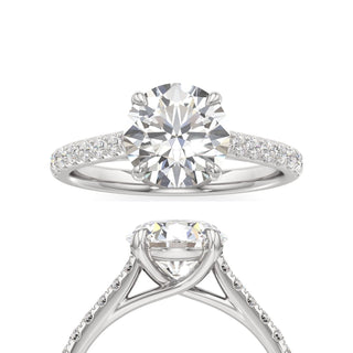 Tessa Round Pave Band Cathedral