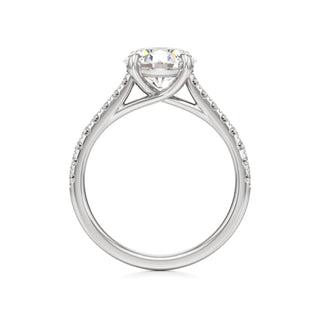 Tessa Pear Pave Band Cathedral