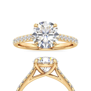 Tessa Round Pave Band Cathedral
