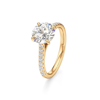 Tessa Pear Pave Band Cathedral